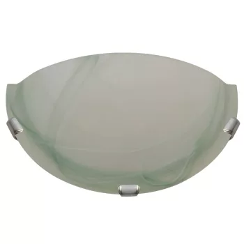   Tracon UFO-F-Z, Üveg oldalfali fél UFO lámpatest, zöld 230V, 50Hz, E27, max.1×60W, D=300 mm, EEI=A++,A+,A,B,C,D,E