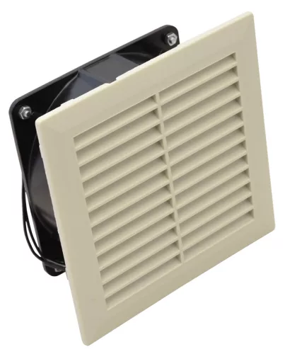 Tracon V150 Szellőztető ventilátor szűrőbetéttel 150×150mm, 150/170m3/h, 230V 50-60Hz, IP54