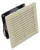 Tracon V150 Szellőztető ventilátor szűrőbetéttel 150×150mm, 150/170m3/h, 230V 50-60Hz, IP54