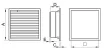 Tracon V375 Szellőztető ventilátor szűrőbetéttel 325×325mm, 375/500m3/h, 230V 50-60Hz, IP54