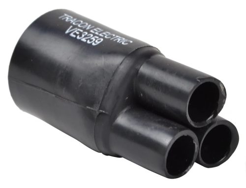 Tracon VE3259, Végelzáró, 3-erű kábelhez, gyantás 3×2,5-3×10mm2, (3×9/3mm+1×25/9mm)