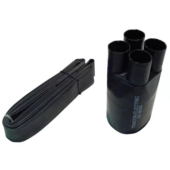 Tracon VE3512-SZ végelzáró készlet árnyékolatlan kábelhez 4×6–4×25 mm²