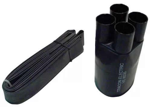 Tracon VE3512-SZ végelzáró készlet árnyékolatlan kábelhez 4×6–4×25 mm²