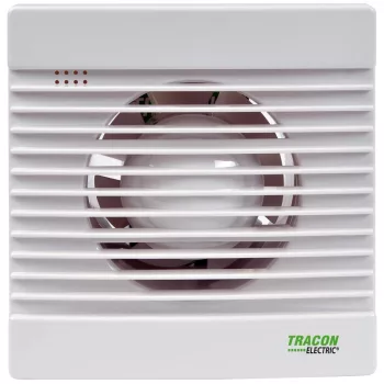   Tracon VF100-B Fürdőszoba ventilátor, golyóscsapágy 230 VAC, 15W, 80 m3/h, 33 dB,100 mm