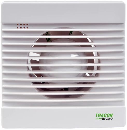 Tracon VF100-B Fürdőszoba ventilátor, golyóscsapágy 230 VAC, 15W, 80 m3/h, 33 dB,100 mm