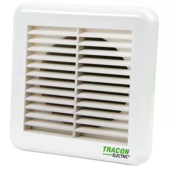   Tracon VFS100 Kültéri fix zsalu ráccsalfürdőszoba ventilátorhoz 151×151×45mm, D=96mm