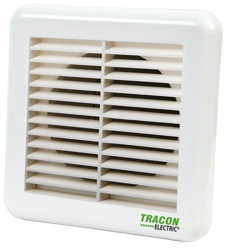 Tracon VFS100 Kültéri fix zsalu ráccsalfürdőszoba ventilátorhoz 151×151×45mm, D=96mm