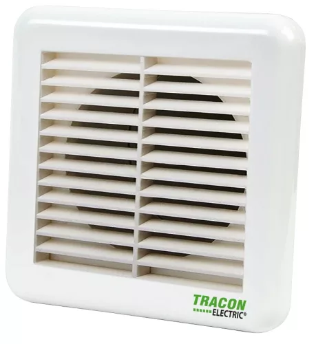 Tracon VFS100 Kültéri fix zsalu ráccsalfürdőszoba ventilátorhoz 151×151×45mm, D=96mm