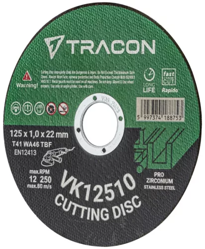 Tracon VK12510 Vágókorong 125x1,0x22mm