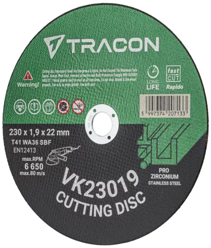 Tracon VK23019 Vágókorong 230x1,9x22mm