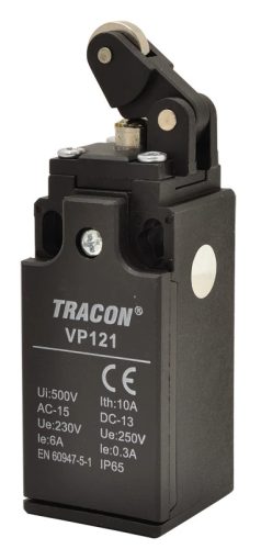 Tracon VP121 Helyzetkapcsoló, karos-görgős 1×NO+1×NC, 6A/230V AC, IP65