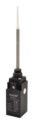 Tracon VP171 Helyzetkapcsoló, rugószáras (műanyag+acél) 1×NO+1×NC, 6A/230V AC, IP65