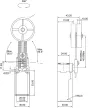 Tracon VP191 Helyzetkapcsoló, lengőkar-görgő 1×NO+1×NC, 6A/230V AC, IP65