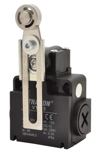Tracon VT145 Helyzetkapcsoló, lengőkar-görgő 1×NO+1×NC, 6A/230V AC, IP65