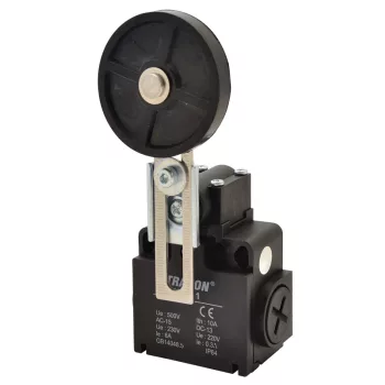   Tracon VT191 Helyzetkapcsoló, lengőkar-görgő 1×NO+1×NC, 6A/230V AC, IP65
