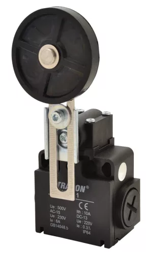 Tracon VT191 Helyzetkapcsoló, lengőkar-görgő 1×NO+1×NC, 6A/230V AC, IP65