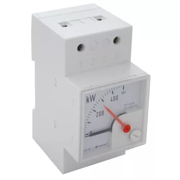   Tracon W45S-230/1, Sínre pattintható analóg teljesítmény mérő 230V/5A