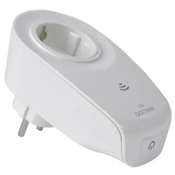   Tracon WANKUOOSW6301, Csatlakozó aljzat adapter wifis kapcsolóval 230 V, 50 Hz, 16 A, MAX. 3500 W, Wi-Fi: 2.4 GHz