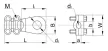 Tracon WCJC-16, Csavarozható réz öntvénysaru, 2 csavarral 16mm2, M8, 2x(M5x20)