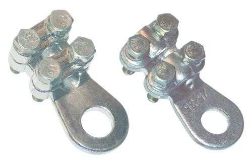 Tracon WCJC-185-240, Csavarozható réz öntvénysaru, 4 csavarral 185-240mm2, M18, 4x(M8x40)