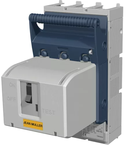 Tracon KETO-00-3/R95/AM Szakaszolókapcsoló-biztosító, szerelőlapra, keretes kapocs 690VAC, 440VDC, 160A, 3P, NH00