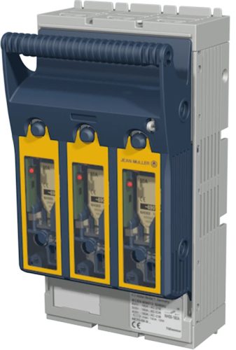 Tracon KETO-3-3/R300/ESL Szakaszolókapcsoló-biztosító, szerelőlapra, keretes kapocs 690VAC, 440VDC, 630A, 3P, NH3