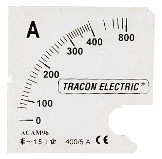Tracon SCALE-AC48-200/5A Skálalap ACAM48-5 alapműszerhez 0 - 200 (400) A