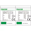Tracon ESPD1+2+3-25-2P T1+T2+T3 AC típusú túlfeszültség levezető, egybeépített Uc:275V; Iimp:25kA; In:25kA; Uoc:20kV; Up:1,3kV; 2P