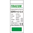 Tracon ESPD1+2-12.5-1P T1+T2 AC típusú túlfeszültség levezető, cserélhető betéttel Uc:275V; Iimp:12,5kA; In:20kA; Imax:50kA; Up:1,3kV; 1P