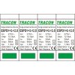 Tracon ESPD1+2-12.5-4P T1+T2 AC típusú túlfeszültség levezető, cserélhető betéttel Uc:275V; Iimp:12,5kA; In:20kA; Imax:50kA; Up:1,3kV; 4P