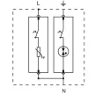 Tracon ESPD1+2-12.5-1+1P T1+T2 AC típusú túlfeszültség levezető, cserélhető betéttel Uc:275V; Iimp:12,5kA; In:20/40kA; Imax:50kA; Up:1,3kV; 1+1P