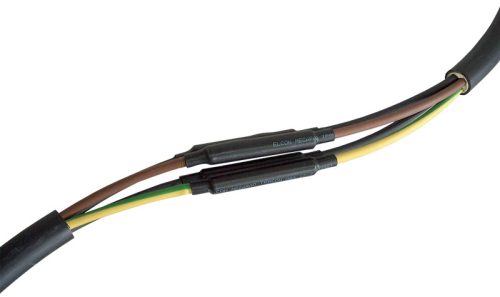 Tracon ZSRSET5-1FK, Zsugorcső készlet, darabolt, vastagfalú, 5 érhez, gyantás 5×6mm2-5×25mm2, (5×19/6mm, l=150mm)+(1×51/16mm, L=500mm)