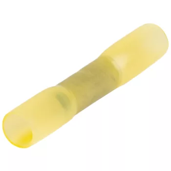   Tracon ZSTHS, Zsugorodó szigetelésű toldóhüvely, elektrolitréz, sárga 4mm2, (L=42mm, d1=3,6mm), PO