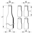 Tracon ZSVRS-3B1, Végelzáró készlet huzalárnyékolású kábelekhez, beltéri 4×70-4×120mm2