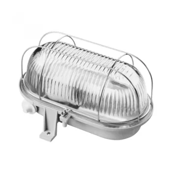   GAO 6909H Fémrácsos ovális hajólámpa E27 max.: 60W, IP44 ( 6909H )