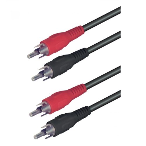USE A 3X Audió kábel, 2 RCA dugó-2 RCA dugó, 1,5 m ( A 3X )