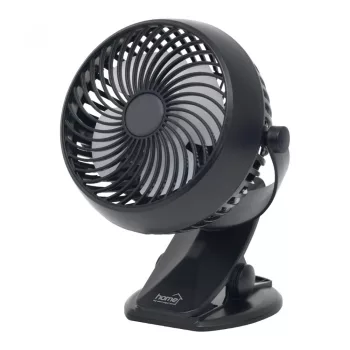   HOME CLF 10/BK Csíptetős, akkumulátoros ventilátor, 10 cm, fekete ( CLF 10/BK )