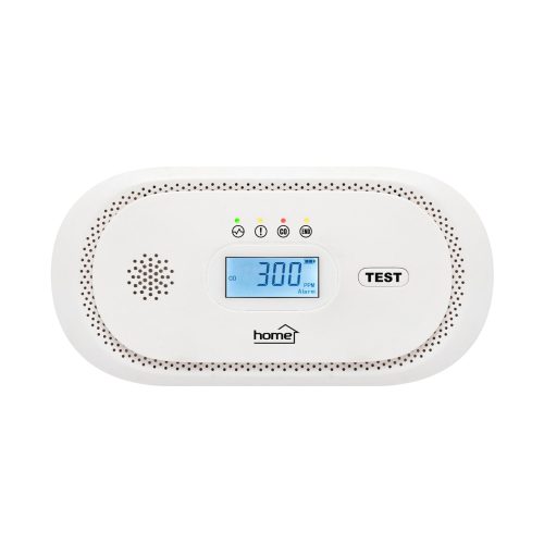 HOME CO10LCD szén-monoxid vészjelző, LCD kijelző , elemes, 2 év elem élettartam, 10 év érzékelő élettartam