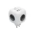 HOME CUBE1 kocka elosztó USB töltővel, 3 aljzat gyermekvédelemmel, 1db USB C, 2db  USB A, max. 3680 W