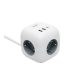 Home CUBE2 kocka elosztó, max. 3680 W, USB töltő, 3 aljzat gyermekvédelemmel, 1,5 m hosszú vezeték