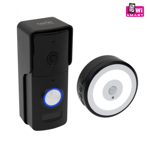 HOME DPV WIFI 100 SMART video kaputelefon, színes (éjszakai módban fekete-fehér), IP54, vezeték nélküli csengő HD (1920x1080)