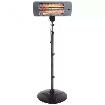   HOME FK 272 Kvarccsöves kültéri álló fűtőtest, 650 W / 1350 W / 2000 W teljesítménnyel, IPX4-es védelemmel ( halogén fűtőbetét, rozsdamentes állvány ) ( FK 272 )