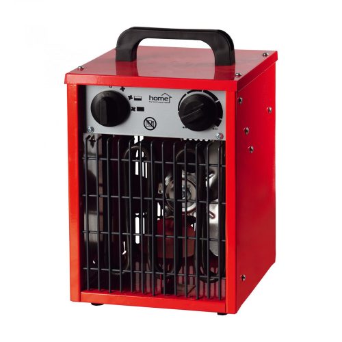Home FK 31 elektromos, hordozható, ventilátoros fűtőtest, piros színben, max 2000 W teljesítménnyel, mechanikus termosztáttal, IPX4 védelemmel HOME (FK 31)