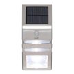 HOME FLP30SOLAR napelemes LED lámpa, 30 lm, PIR mozgásérzékelő, 3-5m, 2 db hidegfehér SMD LED, energiatakarékos, fém + műanyag, IP44