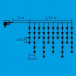 HOME KAF 50L LED-es fényfüggöny, csillag, 1,35m, 230V ( KAF 50L )