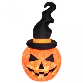   HOME dekorációs termékek KD 180 T Felfújható Halloween tök, 180 cm, belső LED projektorral