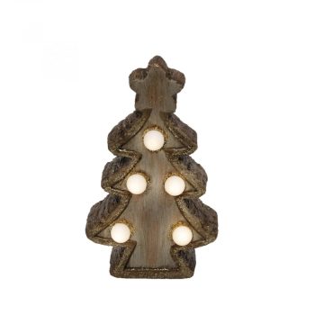   HOME KDC 15/T LED-es kerámia asztali dísz, fenyőfa ( KDC 15/T )