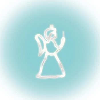 HOME KID 413 LED-es ablakdísz, angyal ( KID 413 )