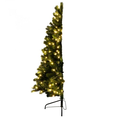 Dekorációs termékek KMF 7/180 Műfenyő, fél-fa, beépített LED világítással, 180 cm magas
