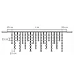 HOME KSF 200/WW Sorolható fényfüggöny, 200LED, melegfehér, kültéri